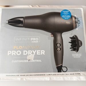 InfinitiPRO by Conair FloMotion Pro Hair Dryer (New, Open Box)